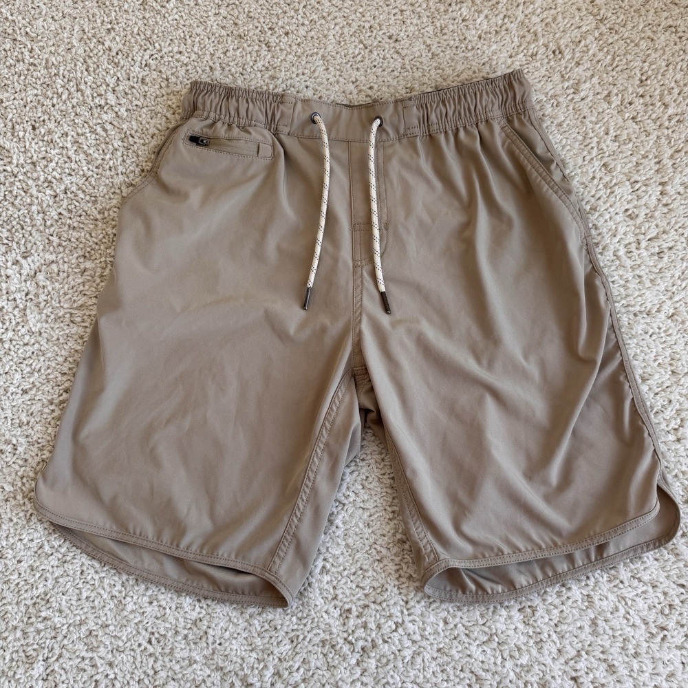 V46 Land & Sea Hybrid Shorts Mens Large Tan Excellent High Performance Stretch